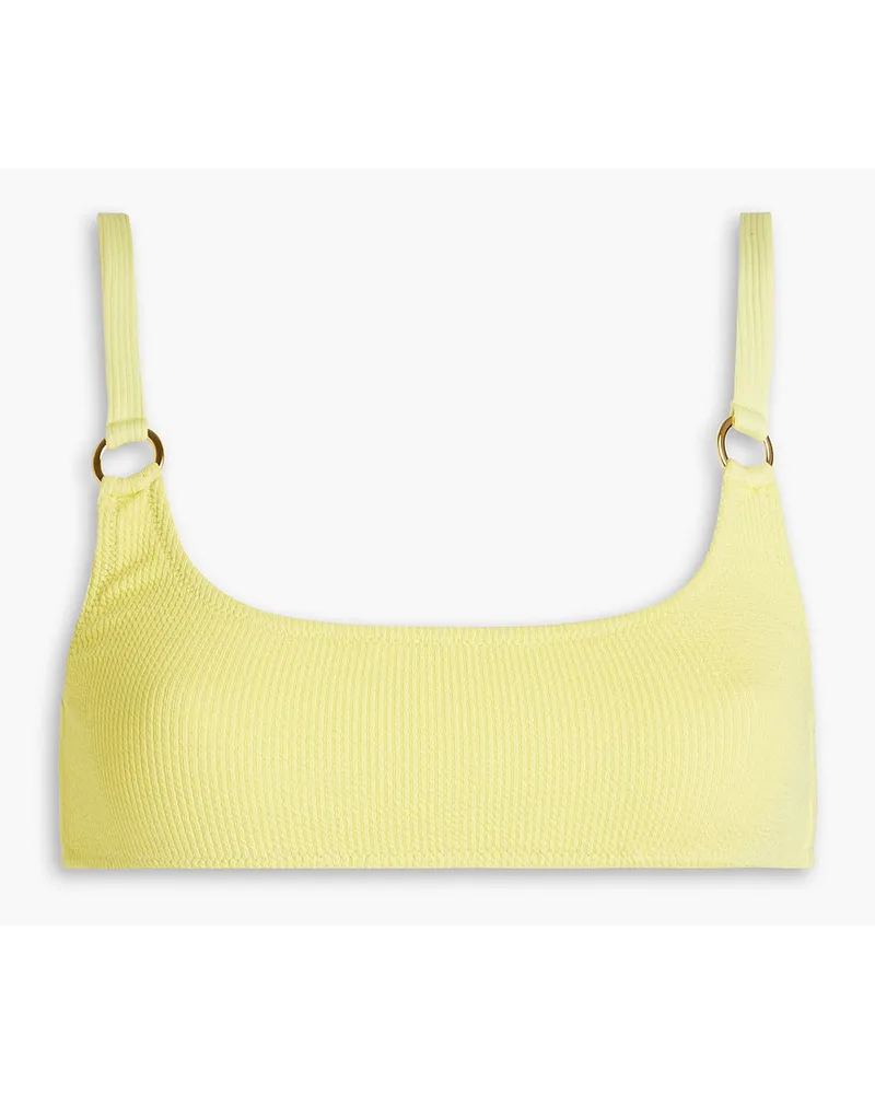 Melissa Odabash Bari ribbed bikini top - Yellow Yellow