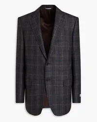 Canali Checked wool-tweed blazer - Gray Gray