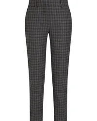 Piazza Sempione Checked wool-blend slim-leg pants - Gray Gray