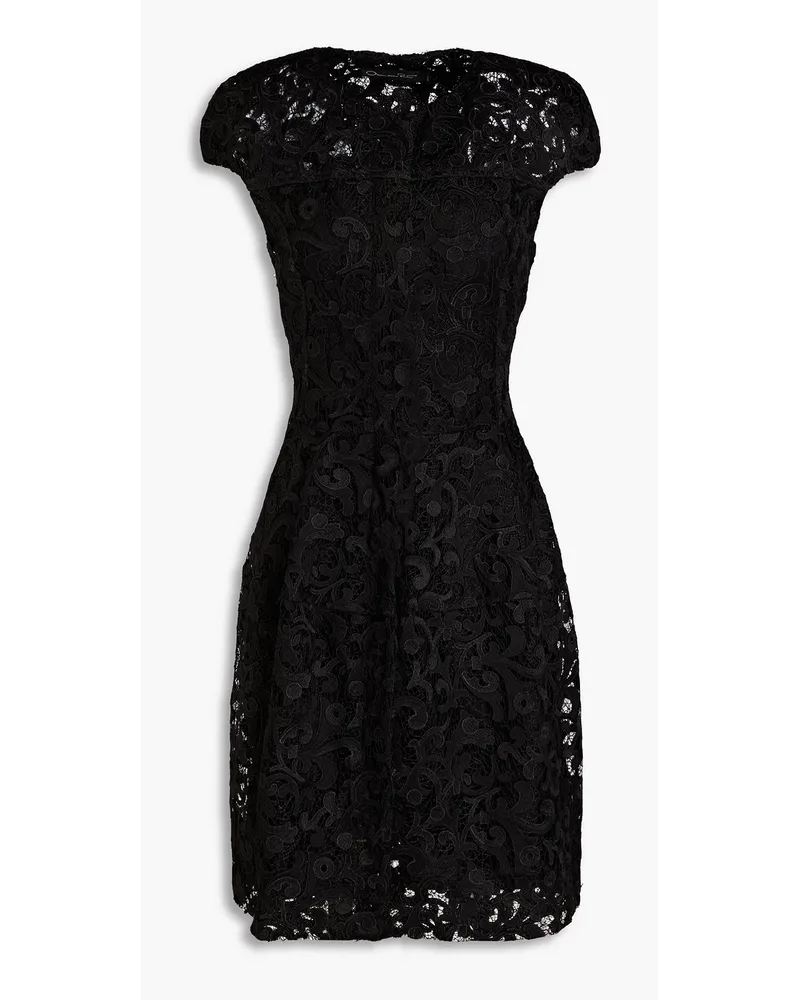 Guipure lace dress - Black