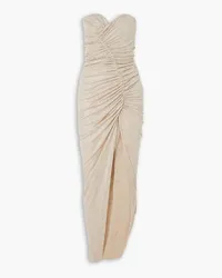 Alexandre Vauthier Strapless crystal-embellished stretch-jersey gown - Neutral Neutral