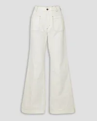 Fortela Joelle high-rise straight-leg jeans - White White