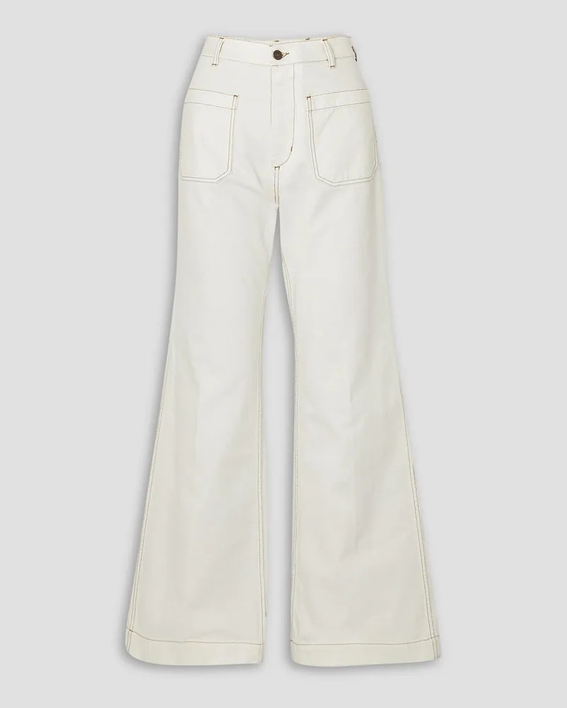 Fortela Joelle high-rise straight-leg jeans - White White