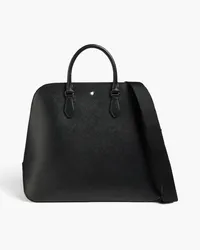 Montblanc Bowling Sartorial textured-leather tote - Black Black