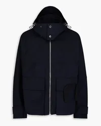 Jacquemus Holhado embroidered cotton-canvas hooded jacket - Blue Blue