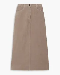 Cefinn Shona cotton-corduroy midi skirt - Neutral Neutral