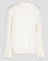 Vince Silk-charmeuse blouse - White White