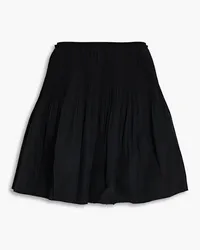 RED Valentino Gathered taffeta mini skirt - Black Black