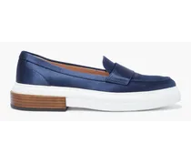 Satin loafers - Blue
