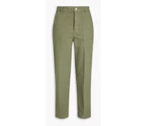 Saskia high-rise straight-leg jeans - Green
