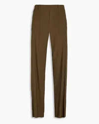 Vince Linen-blend straight-leg pants - Brown Brown