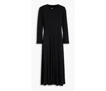 Big Sweep cotton-jersey midi dress - Black
