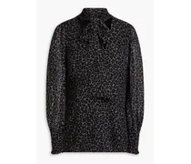 Leopard-print georgette blouse - Animal print