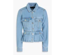 Jayla pleated denim jacket - Blue