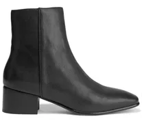 Aslen leather ankle boots - Black