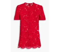 Corded lace top - Red