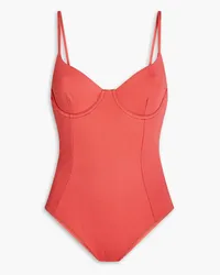 Onia Chelsea ribbed jersey swimsuit - Orange Orange