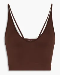 Rick Owens Piqué bra top - Brown Brown