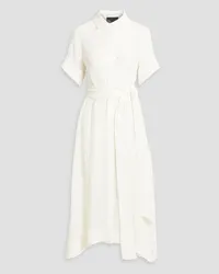 Lisa Marie Fernandez Linen-blend gauze midi shirt dress - White White