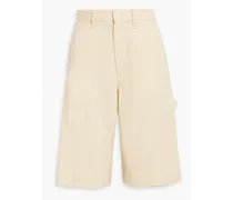 Rag & Bone Cavalry wool-blend twill shorts - White White