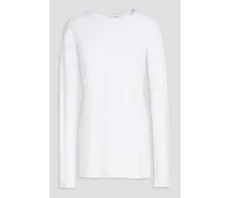 Stretch-cotton jersey T-shirt - White