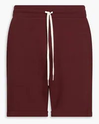 John Elliott + Co French cotton-terry drawstring shorts - Burgundy Burgundy