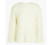 Ribbed-knit sweater - Yellow