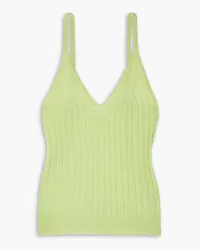 Lisa Yang Cleo ribbed cashmere camisole - Green Green