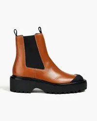 Tory Burch Lug two-tone leather Chelsea boots - Brown Brown