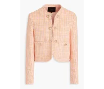 Cropped tweed jacket - Orange