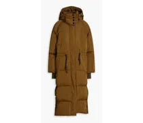 Nova quilted shell hooded down coat - Green