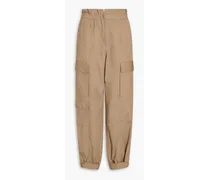 Cotton tapered pants - Neutral