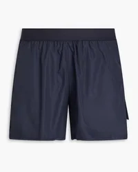 Thom Browne Striped shell and stretch-knit shorts - Blue Blue