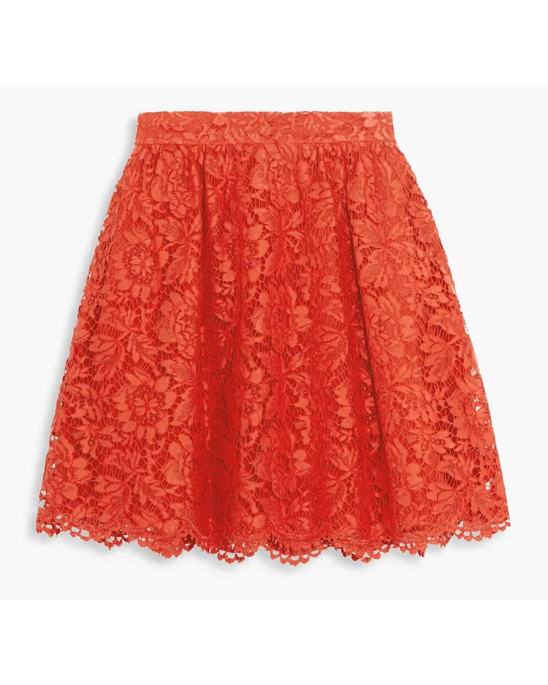 Valentino Garavani Guipure lace mini skirt - Red Red