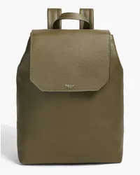 Serapian Day pebbled-leather backpack - Green - OneSize Green