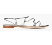 Joelle metallic karung sandals - Metallic