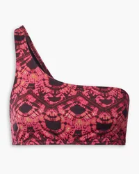 Ulla Johnson Reina one-shoulder printed bikini top - Pink Pink