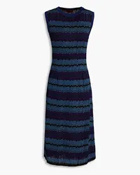 Missoni Metallic crochet-knit dress - Blue Blue