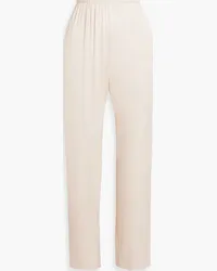 Iris & Ink Leah satin straight-leg pants - Neutral Neutral