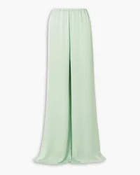 16ARLINGTON Mandrake wide-leg satin pants - Green Green