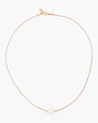 Zimmermann Gold-tone pearl necklace - Brown Brown