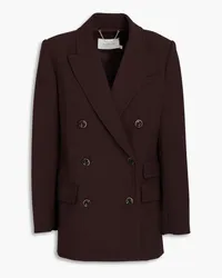 Zimmermann Double-breasted crepe blazer - Brown Brown