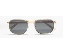 Sherman aviator-style gold-tone sunglasses - Metallic