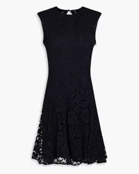 Valentino Garavani Fluted corded lace mini dress - Blue Blue