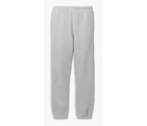 Hanes 80s mélange cotton-jersey track pants - Gray