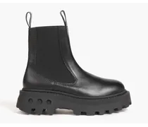 Scrambler leather platform Chelsea boots - Black