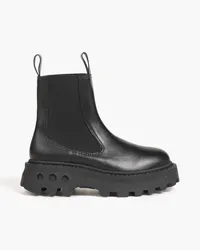 Simon Miller Scrambler leather platform Chelsea boots - Black Black