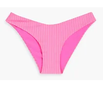 Vienna ribbed low-rise bikini briefs - Pink
