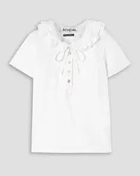 Àcheval Pampa Sur ruffled cotton-jersey top - White White