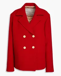 Giuliva Heritage Collection Agata double-breasted wool-canvas jacket - Red Red